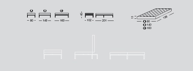 Sofa and sofa bed sizes